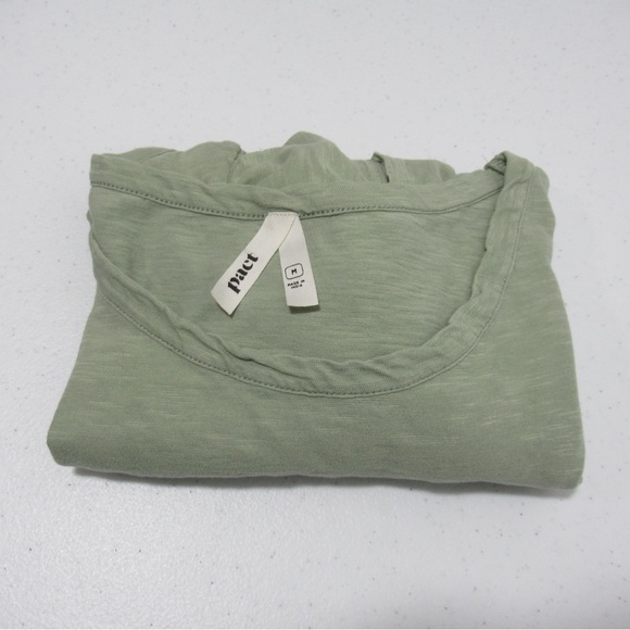 Pact Short Sleeve Ruffle Top - Sage Size Medium - Picture 10 of 10
